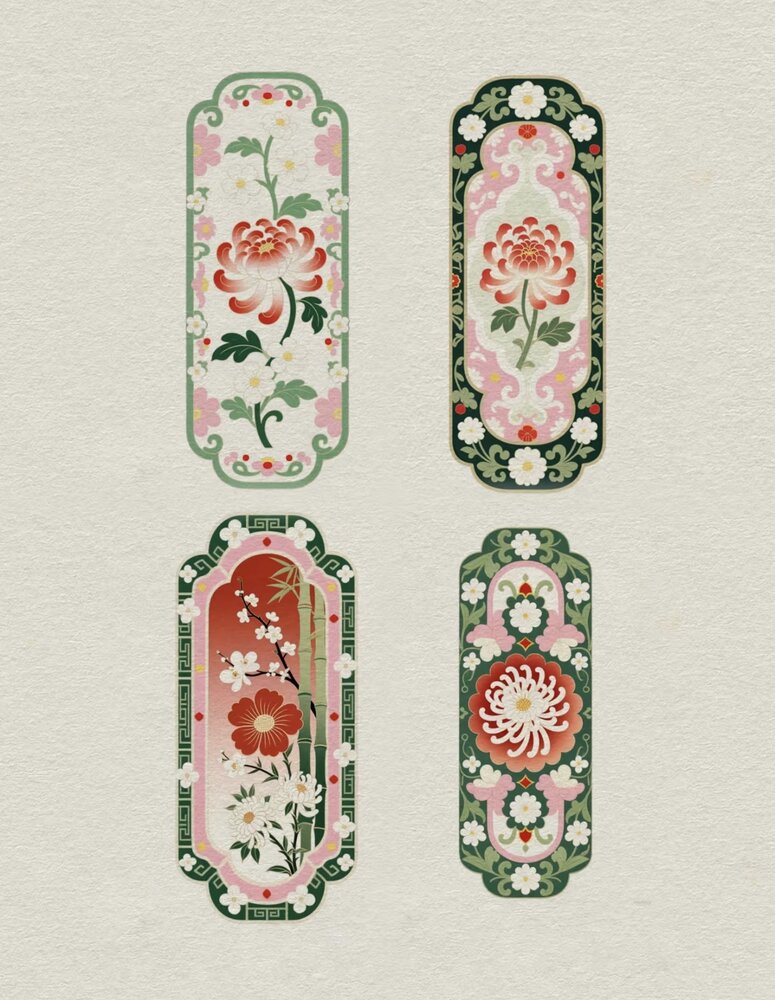 AI-generated bookmark card designs in development